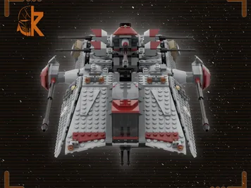 Thumbnail 2 of 2 for UT-AT - Unstable Terrain Armored/Artillery Transport (based on unreleased set) by TheKrokiet