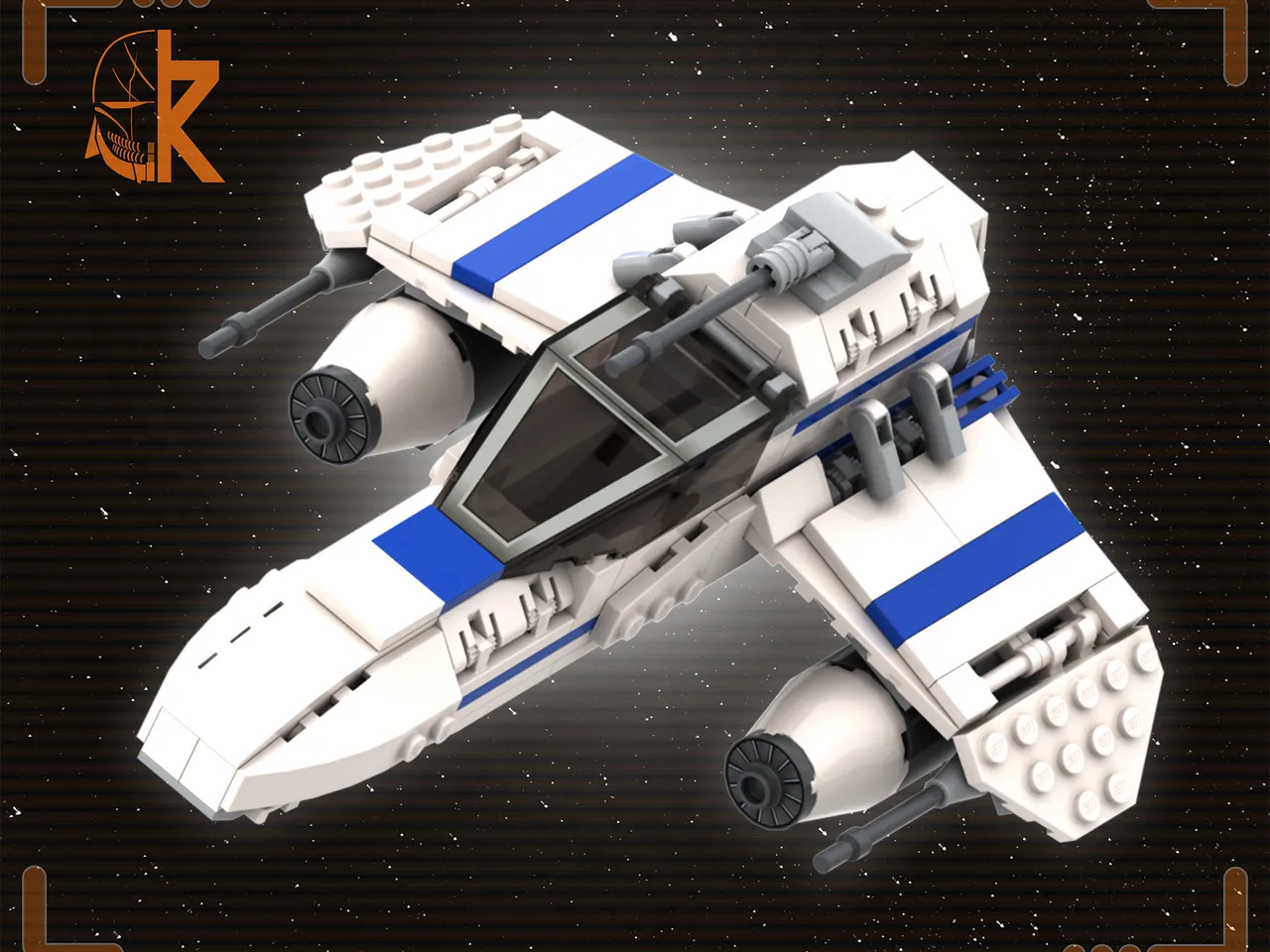 Preview image for E-wing (Chibi version) by TheKrokiet