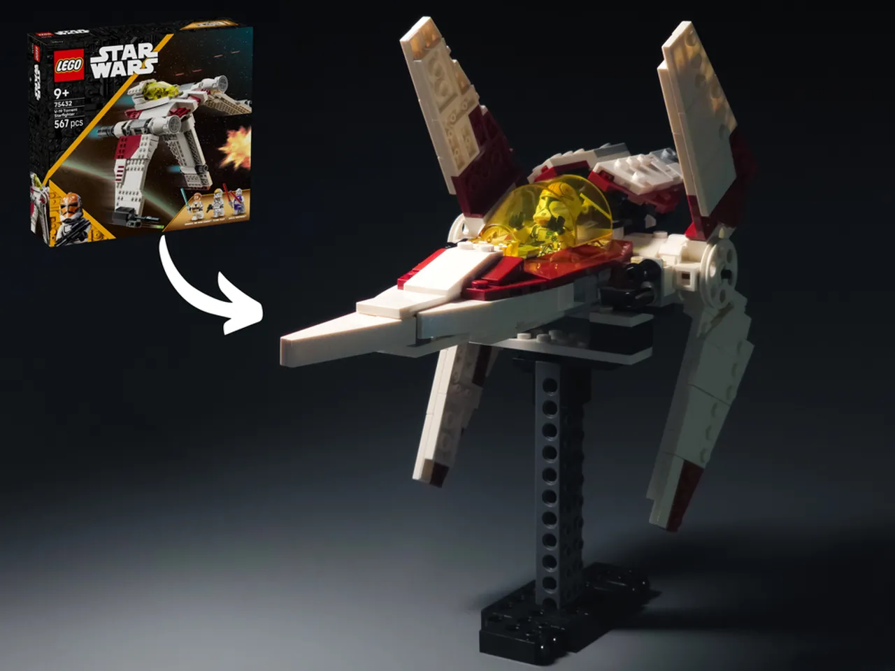 Preview image for V-Wing Starfighter (75432 Alternate Build)