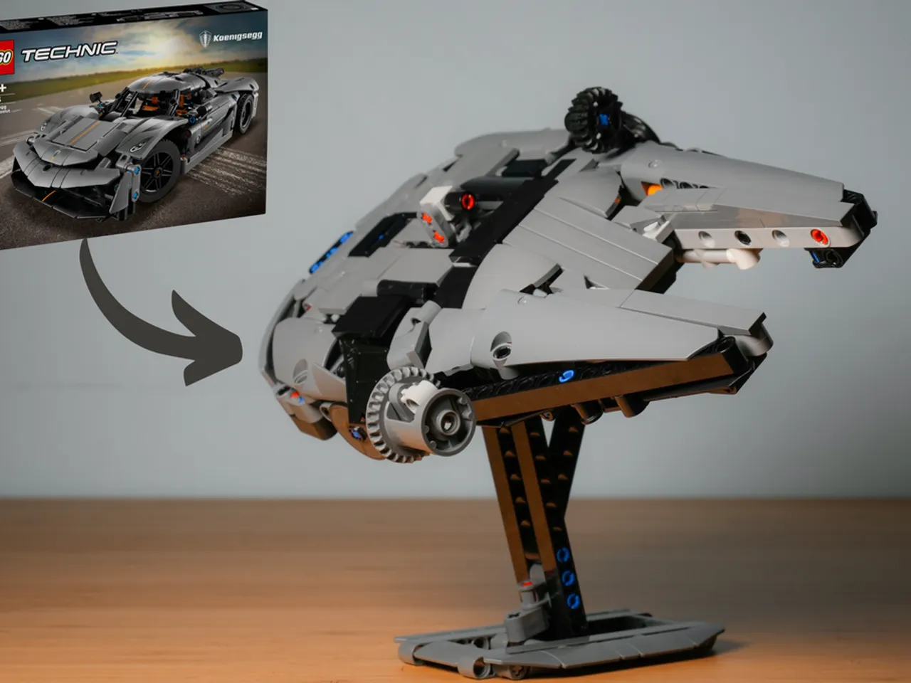 Preview image for Jesko Millennium Falcon DBG (42173 Alternate Build)