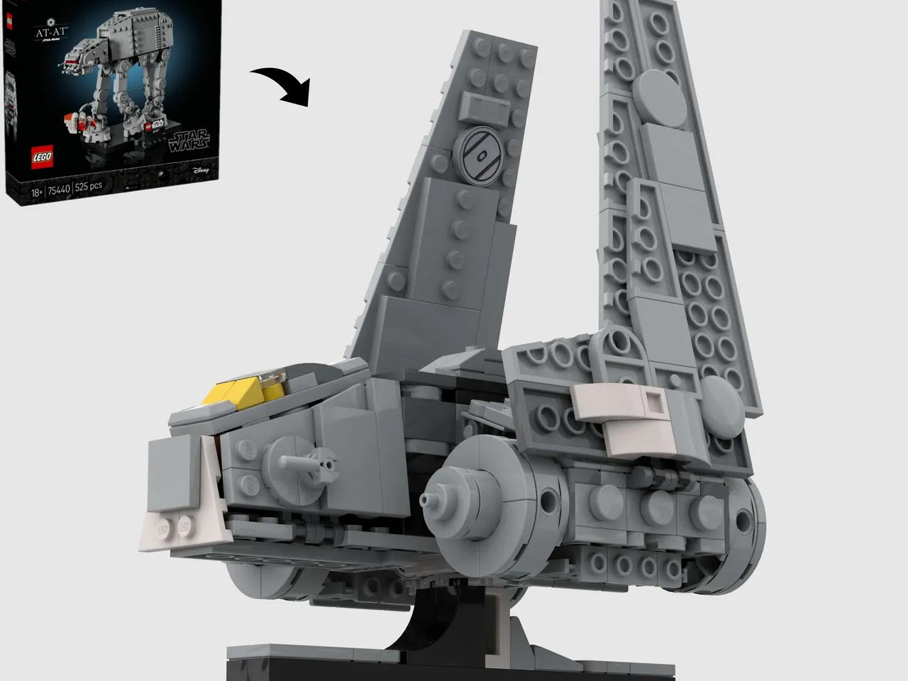 Preview image for Imperial Nu-Class Attack Shuttle Midi Scale - Alternate Build of 75440 AT-AT
