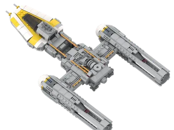 Thumbnail 5 of 6 for Y wing (Gold) minifigure scale Original