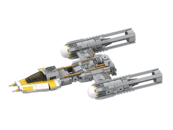 Thumbnail 1 of 6 for Y wing (Gold) minifigure scale Original
