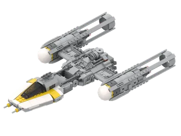 Thumbnail 4 of 6 for Y wing (Gold) minifigure scale Original