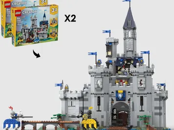 Thumbnail 1 of 10 for Horse Lord Castle - Alternate Build of 2 x 31168 Medieval Horse Knight Castle