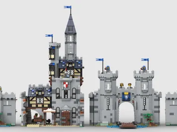 Thumbnail 7 of 10 for Horse Lord Castle - Alternate Build of 2 x 31168 Medieval Horse Knight Castle