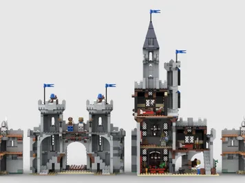 Thumbnail 8 of 10 for Horse Lord Castle - Alternate Build of 2 x 31168 Medieval Horse Knight Castle