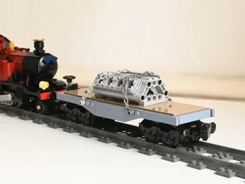 Thumbnail 4 of 4 for American style flatcar wagon