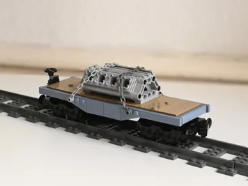 Thumbnail 2 of 4 for American style flatcar wagon
