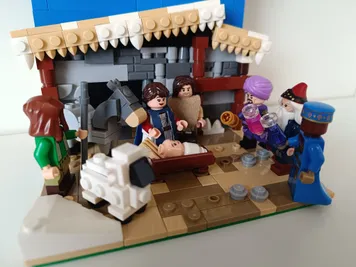 Thumbnail 3 of 7 for Nativity Scene / Santa's Visit Diorama