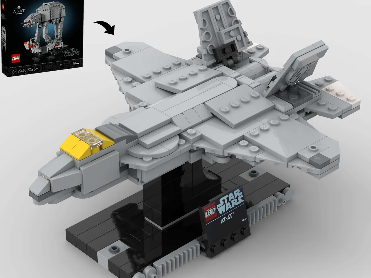 Preview image for Lockheed Martin F-22 Raptor - Alternate Build of 75440 AT-AT