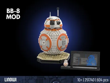 Thumbnail 1 of 3 for BB 8 set 75452 MOD - New Body + Base