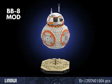 Thumbnail 2 of 3 for BB 8 set 75452 MOD - New Body + Base