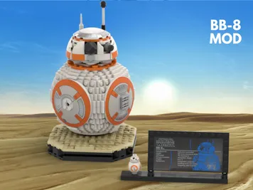 Thumbnail 3 of 3 for BB 8 set 75452 MOD - New Body + Base