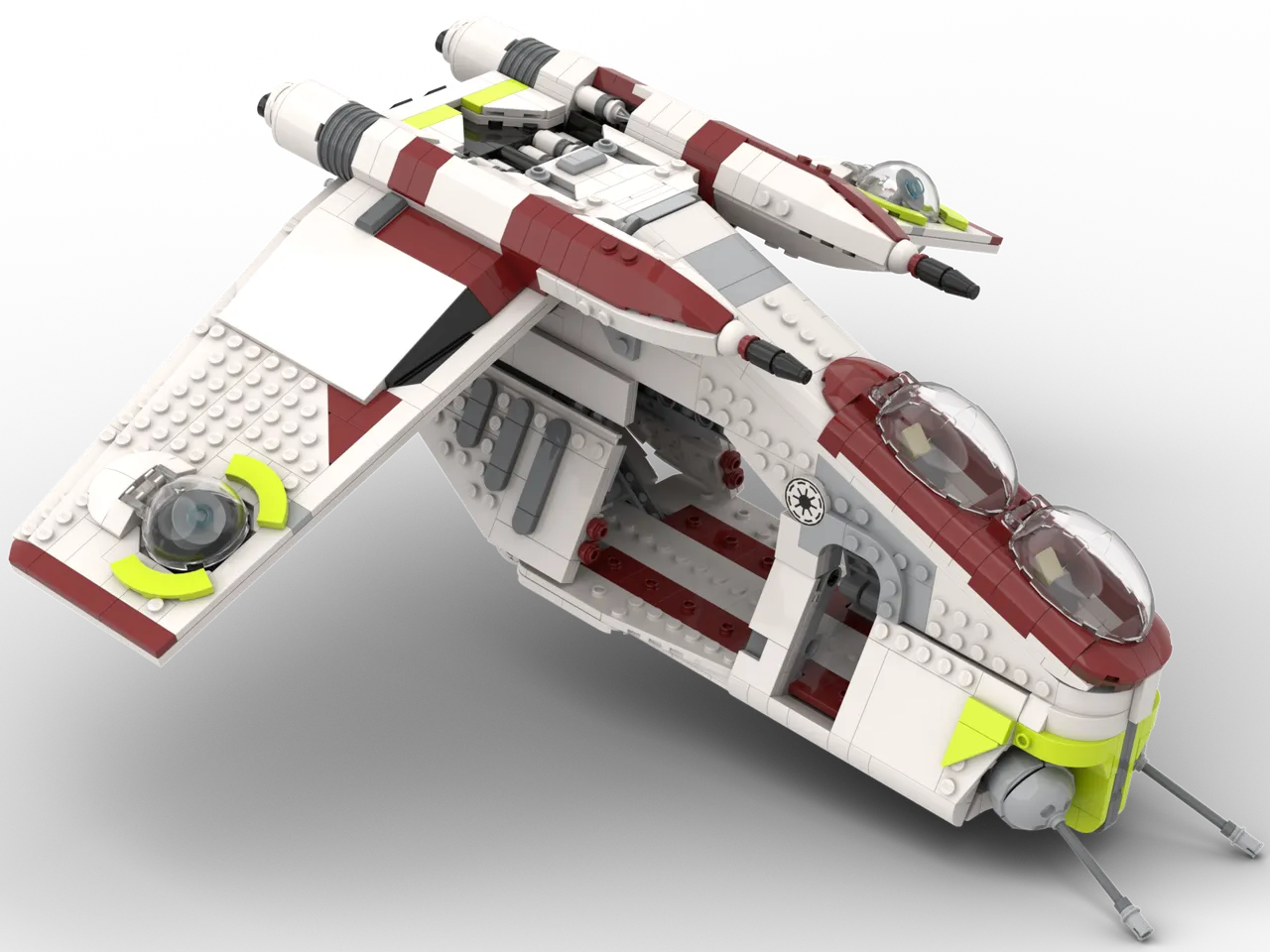 Preview image for MOC - Republic Gunship LAAT/i MOC Ver. 3.0 AOTC/ROTS (Minifig/2023 Scale)