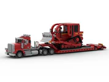 Thumbnail 10 of 10 for Peterbilt 367 + CAT D8R Dozer - L.A County Dozer Team 5