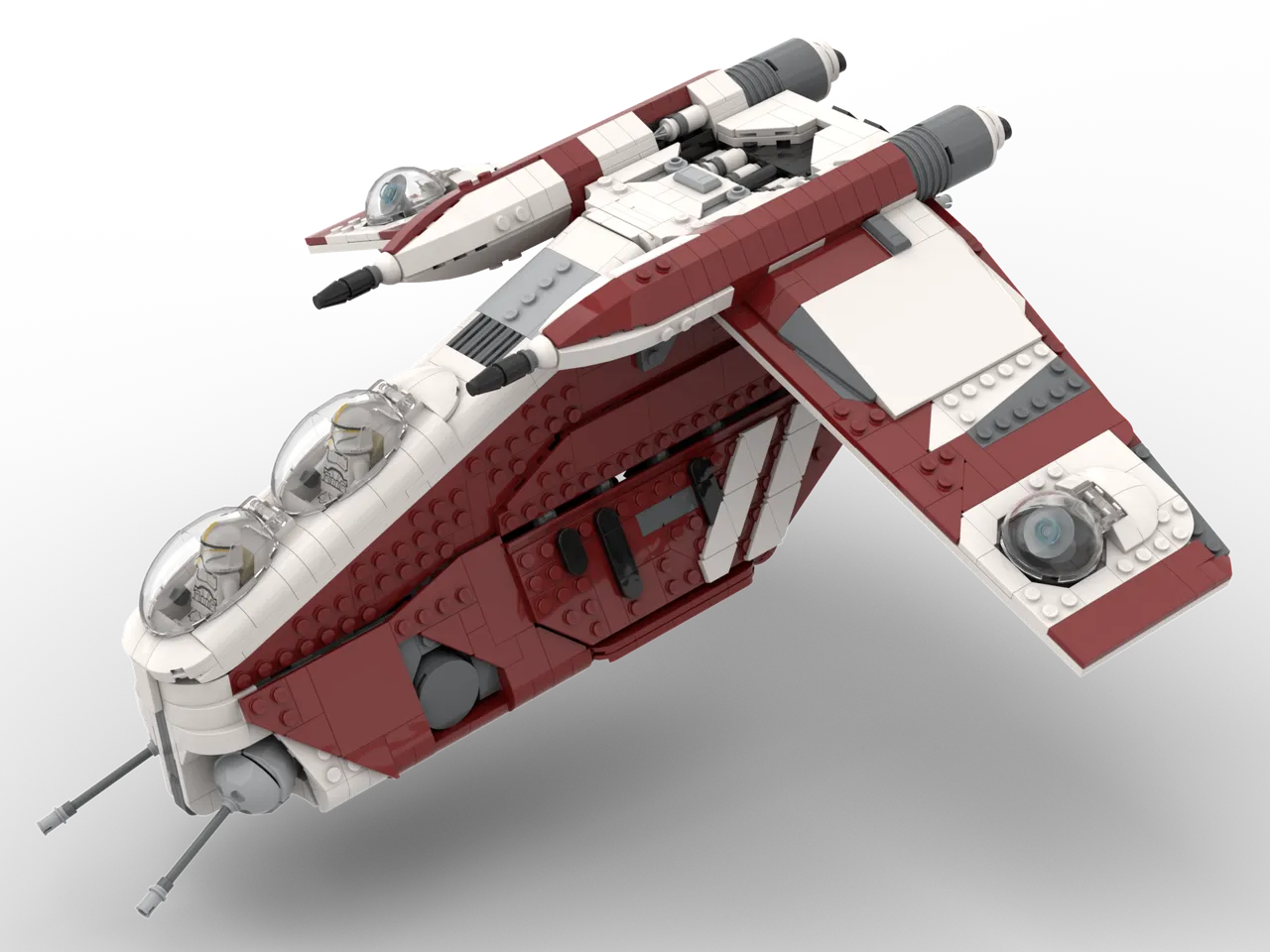 Preview image for Coruscant Guard Gunship MOC (ver. 3.1 Clone Wars Gunship)