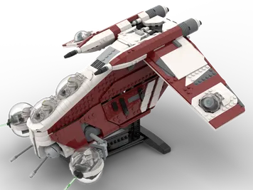 Thumbnail 4 of 9 for Coruscant Guard Gunship MOC (ver. 3.1 Clone Wars Gunship)