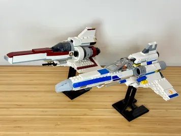 Thumbnail 6 of 10 for Battlestar Galactica Colonial Viper - Alternate Build of 75460 New Republic X Wing Starfighter