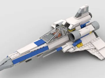 Thumbnail 7 of 10 for Battlestar Galactica Colonial Viper - Alternate Build of 75460 New Republic X Wing Starfighter