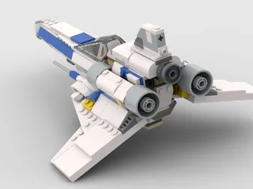 Thumbnail 8 of 10 for Battlestar Galactica Colonial Viper - Alternate Build of 75460 New Republic X Wing Starfighter