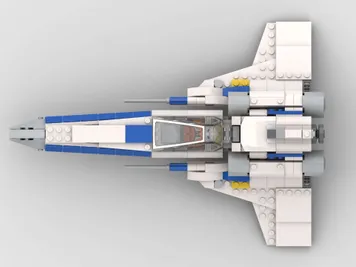Thumbnail 9 of 10 for Battlestar Galactica Colonial Viper - Alternate Build of 75460 New Republic X Wing Starfighter
