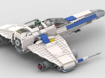 Thumbnail 10 of 10 for New Republic E-Wing Starfighter - Alternate Build of 75460 X Wing Starfighter