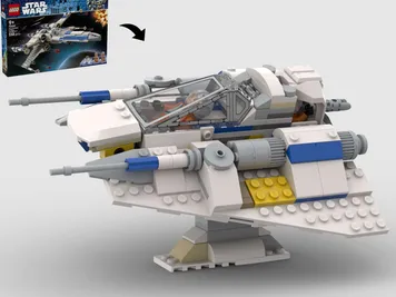 Thumbnail 1 of 10 for New Republic Advanced Snowspeeder – Alternate Build of 75460 X-Wing Starfighter
