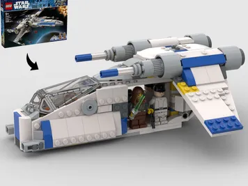 Thumbnail 1 of 10 for New Republic Gunship LAAT/i - Alternate Build of 75460 X-Wing Starfighter
