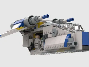 Thumbnail 10 of 10 for New Republic Gunship LAAT/i - Alternate Build of 75460 X-Wing Starfighter