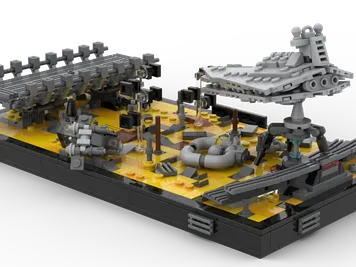 Thumbnail 3 of 5 for The Force Unleashed Diorama - Pulling Down the Destroyer