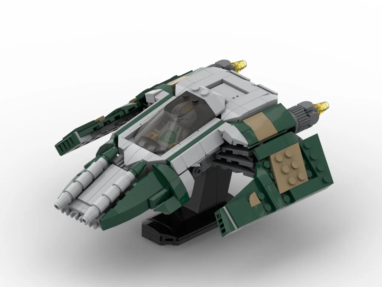 Preview image for Cutlas 9 Sharp Spiral Hutt / Separatist Starfighter ( Saesee Tin )