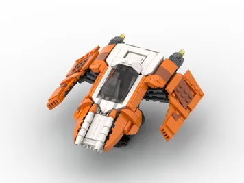 Thumbnail 2 of 7 for Cutlas 9 Sharp Spiral Hutt / Separatist Starfighter ( Saesee Tin )
