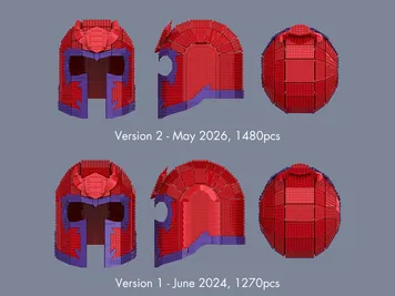 Thumbnail 2 of 2 for Wearable Magneto Helmet (version 2)