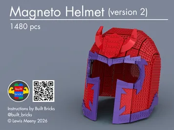 Thumbnail 1 of 2 for Wearable Magneto Helmet (version 2)
