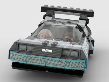 Thumbnail 10 of 10 for DeLorean Airspeeder – Alternate Build of 77256 Time Machine from Back to the Future