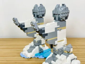 Thumbnail 3 of 10 for The Argonath In Winter - Alternate Build of 2 x 40814 Baby Elephant In The Sky