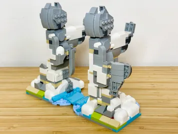 Thumbnail 4 of 10 for The Argonath In Winter - Alternate Build of 2 x 40814 Baby Elephant In The Sky