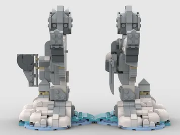 Thumbnail 7 of 10 for The Argonath In Winter - Alternate Build of 2 x 40814 Baby Elephant In The Sky