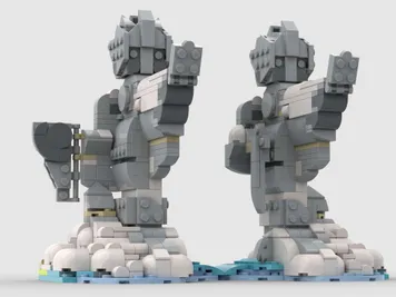 Thumbnail 8 of 10 for The Argonath In Winter - Alternate Build of 2 x 40814 Baby Elephant In The Sky