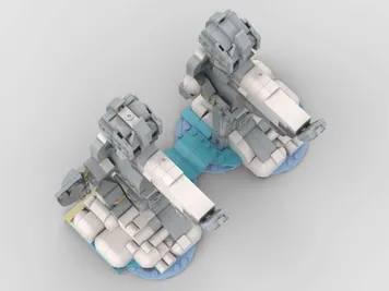 Thumbnail 9 of 10 for The Argonath In Winter - Alternate Build of 2 x 40814 Baby Elephant In The Sky
