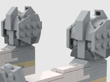 Thumbnail 10 of 10 for The Argonath In Winter - Alternate Build of 2 x 40814 Baby Elephant In The Sky
