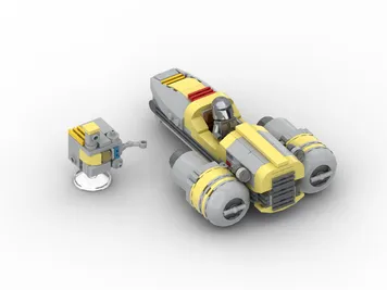 Thumbnail 1 of 5 for (Razor Crest) Vectron Phantom Mount Speeder Bike + BX-RC probe droid SWTOR