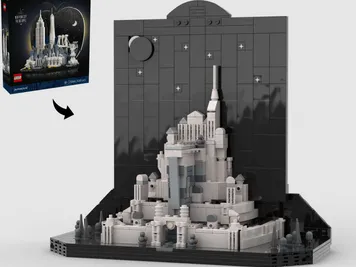 Thumbnail 1 of 10 for Night Falls on Minas Tirith - Alternate Build Of 21066 New York City: The Big Apple