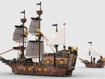 Thumbnail 7 of 10 for Fortune's Revenge - Alternate Build of 2 x 31387 Iconic Pirate Ship