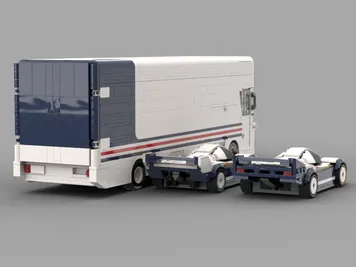 Thumbnail 2 of 9 for Mercedes 0317 Renn-Transporter (With Porsche 956 And Porsche 962C)