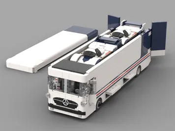 Thumbnail 5 of 9 for Mercedes 0317 Renn-Transporter (With Porsche 956 And Porsche 962C)