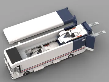 Thumbnail 4 of 9 for Mercedes 0317 Renn-Transporter (With Porsche 956 And Porsche 962C)
