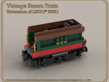 Thumbnail 5 of 6 for Vintage Steam Train (Extension of set 60511)
