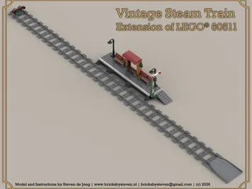 Thumbnail 6 of 6 for Vintage Steam Train (Extension of set 60511)